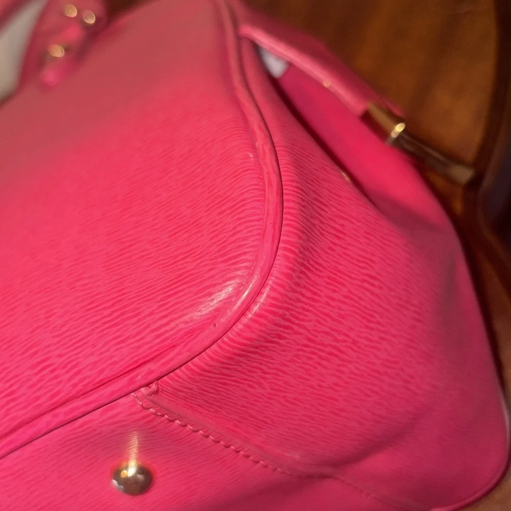 Ralph Lauren   Satchel   Beautiful Leather  Pink  Goldtone hardware